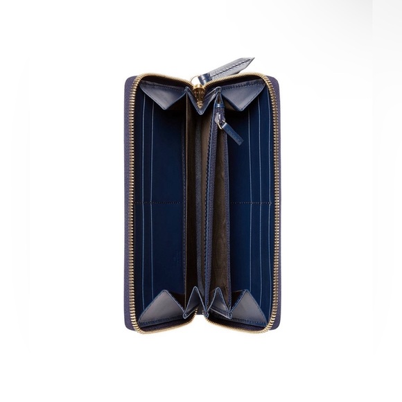 Gucci microguccisima Signature zip wallet navy leather gg embossed - Picture 3 of 4